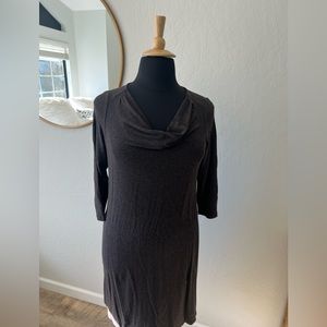 EILEEN FISHER knit cowl neck dress